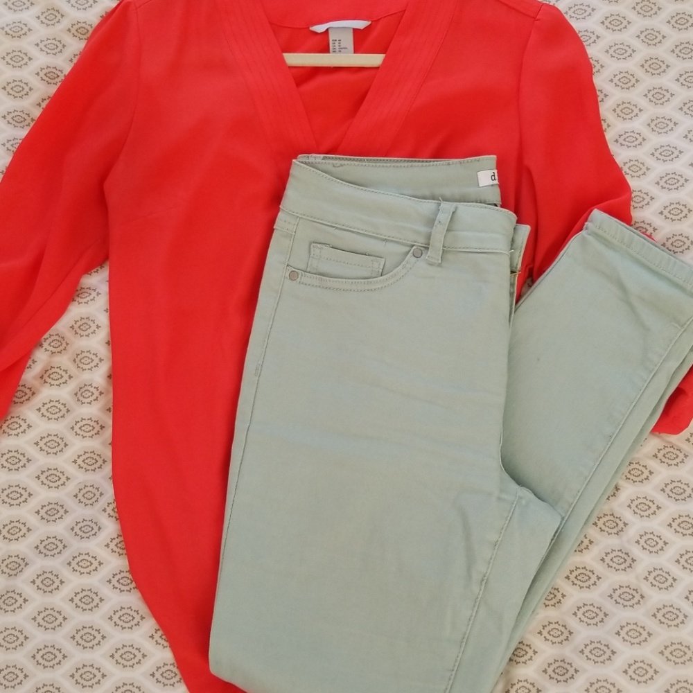 Mint Skinny Jeans